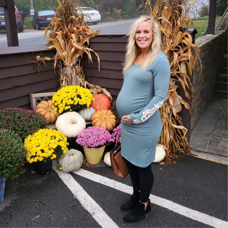 Lindsey in Blowing Rock the day before being induced