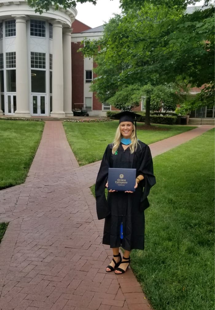 Lindsey at graduation