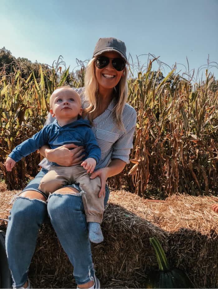 Jacob and Lindsey on the hayride