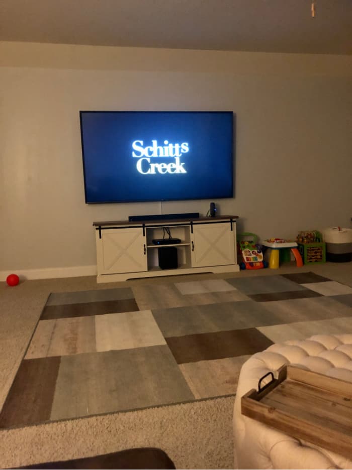 Schitt's Creek on the TV screen