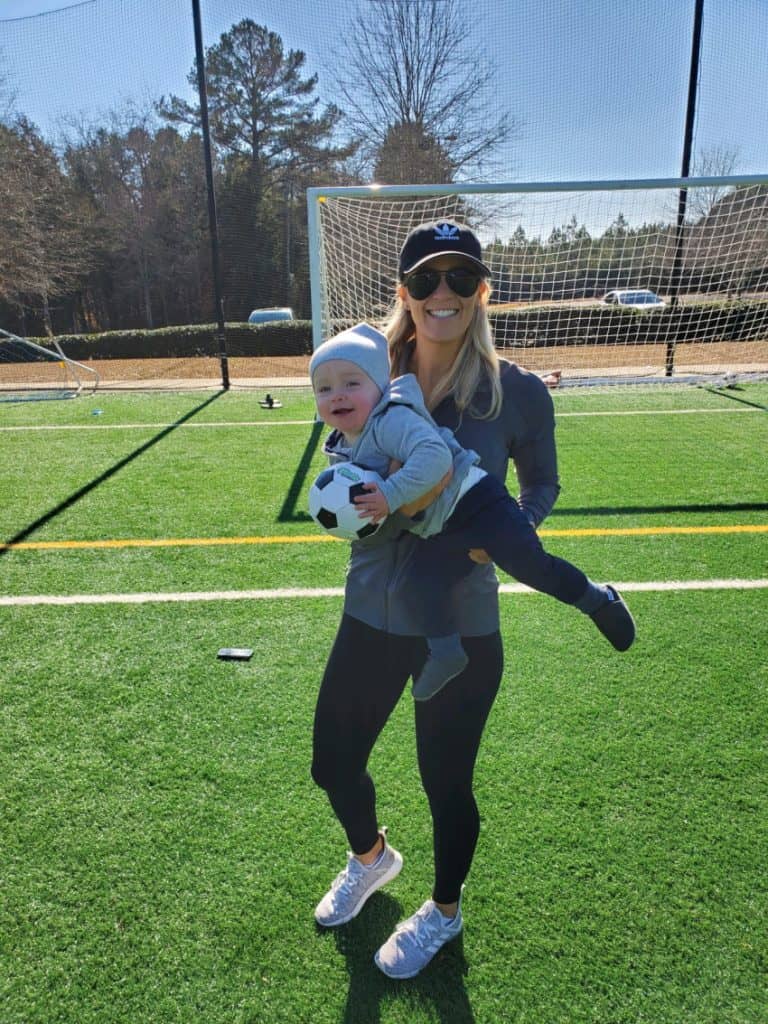 Jacob and Lindsey at the soccer field